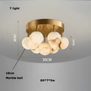 DecorBites™ LED Marble Balls Chandelier for Dinning Room