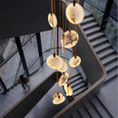 Modern led marble ceiling pendant lamp for living room