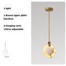 Modern led marble gold chandelier for living room