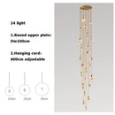 Modern led marble gold chandelier for living room