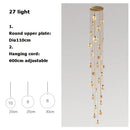 Modern led marble gold chandelier for living room