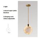 Modern led marble gold chandelier for living room