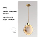 Modern led marble gold chandelier for living room