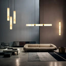 DecorBites™ LED Marble Hanging Lamps - White Alabaster