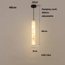 DecorBites™ LED Marble Hanging Lamps - White Alabaster