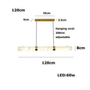 DecorBites™ LED Marble Hanging Lamps - White Alabaster