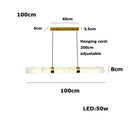 DecorBites™ LED Marble Hanging Lamps - White Alabaster