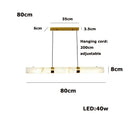 DecorBites™ LED Marble Hanging Lamps - White Alabaster