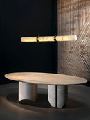 DecorBites™ LED Marble Hanging Lamps - White Alabaster