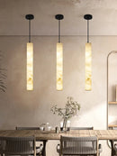 DecorBites™ LED Marble Hanging Lamps - White Alabaster