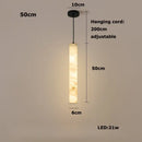 DecorBites™ LED Marble Hanging Lamps - White Alabaster