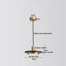 Modern black & white marble led pendant lamp for dining room