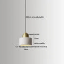 Modern black & white marble led pendant lamp for dining room