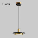 Modern gold led marble pendant lights black & white dining room
