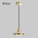 Modern gold led marble pendant lights black & white dining room