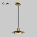Modern gold led marble pendant lights black & white dining room