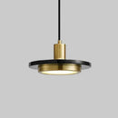 Modern gold led marble pendant lights black & white dining room