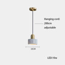 DecorBites™ LED Marble Stone Pendant Light for Dining Room
