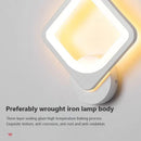 Modern black & white led metal acrylic wall light bedroom sconce