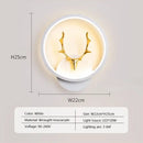 Modern black & white led metal acrylic wall light bedroom sconce