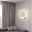 Modern black & white led metal acrylic wall light bedroom sconce