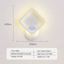 Modern black & white led metal acrylic wall light bedroom sconce