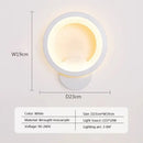 Modern black & white led metal acrylic wall light bedroom sconce