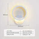 Modern black & white led metal acrylic wall light bedroom sconce