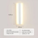 Modern black & white led metal acrylic wall light bedroom sconce