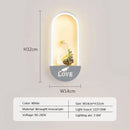 Modern black & white led metal acrylic wall light bedroom sconce