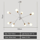 DecorBites™ LED Metal Chandeliers for Living Room - Stylish Ceiling Light for Home Decor