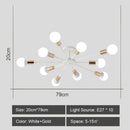 DecorBites™ LED Metal Chandeliers for Living Room - Stylish Ceiling Light for Home Decor