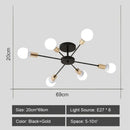 DecorBites™ LED Metal Chandeliers for Living Room - Stylish Ceiling Light for Home Decor