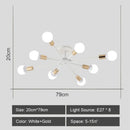 DecorBites™ LED Metal Chandeliers for Living Room - Stylish Ceiling Light for Home Decor