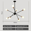 DecorBites™ LED Metal Chandeliers for Living Room - Stylish Ceiling Light for Home Decor