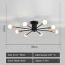 DecorBites™ LED Metal Chandeliers for Living Room - Stylish Ceiling Light for Home Decor