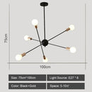 DecorBites™ LED Metal Chandeliers for Living Room - Stylish Ceiling Light for Home Decor