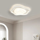 Modern white oval led minimalism chandelier living room light