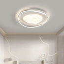 Modern white oval led minimalism chandelier living room light