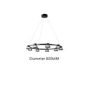 Modern black & chrome led minimalist chandelier kitchen pendant lights