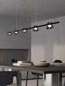 Modern black & chrome led minimalist chandelier kitchen pendant lights