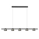 Modern black & chrome led minimalist chandelier kitchen pendant lights