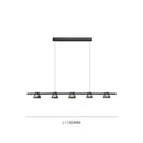 Modern black & chrome led minimalist chandelier kitchen pendant lights