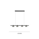 Modern black & chrome led minimalist chandelier kitchen pendant lights