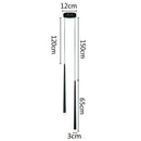 Minimalist black & white led pendant lamp for bedroom dining room