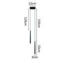 Minimalist black & white led pendant lamp for bedroom dining room