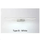 Modern gold wave led mirror bathroom wall sconce light