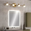 Brass led mirror headlight wall lamp for bathroom adjustable spotlights