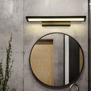 Modern black led mirror light bathroom wall lamp