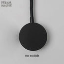 Modern black led mirror light bedside lamp bedroom reading light